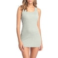thumbnail image 1 of Women's Long Camisole Shelf Bra Solid Racerback Tank Top Undershirt, 1 of 9