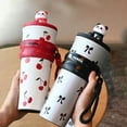 thumbnail image 3 of Durable Car Cup With Lifting Rope for Student 700ML 316 Stainless Steel Cartoon Panda Thermos Cup Direct Drinking Cup Thermal Water Bottle Children Vacuum Cup BLACK, 3 of 8