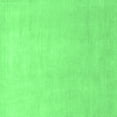 thumbnail image 1 of Ahgly Company Indoor Square Solid Emerald Green Modern Area Rugs, 7' Square, 1 of 4