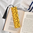 thumbnail image 4 of Kdxio Ripe Yellow Lemon Print Metal Tassel Bookmarks,Perfect Gift for Art Lovers and Bookworms Metal Bookmarks for Women, 4 of 8