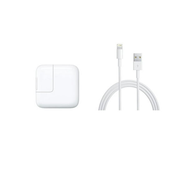 10W Adaptateur Chargeur de Prise Murale USB + Câble de Foudre de 6,6 Pieds Compatible pour iPhone 5 6 7 8 Plus iPod iPad Air Mini