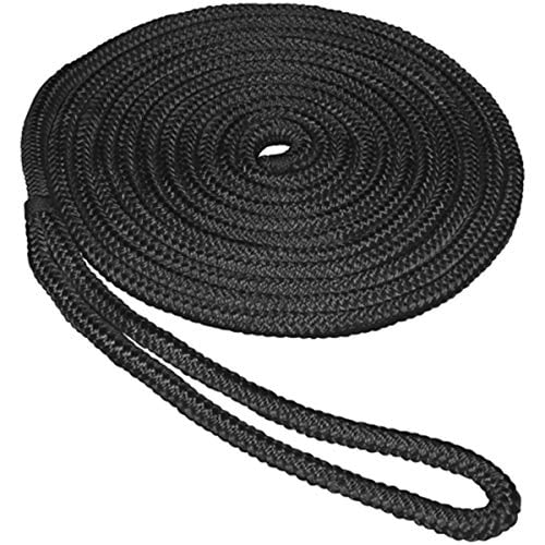 SeaSense 5/8 X 30 DB Ligne de Quai en Nylon Noir SeaSense Double Tresse Ligne de Quai en Nylon 5/8 Pouces X 30 Noir
