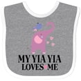thumbnail image 3 of Inktastic My Yia Yia Loves Me Grandchild Boys or Girls Baby Bib, 3 of 4