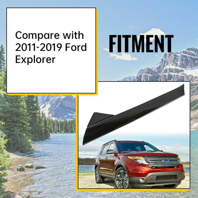 Kojem A-Pillar Molding Trim Right (Passenger Side) for Ford Explorer  2011-2019 4-Door Utility BB5Z-7803145-AA BB5Z7803136AB