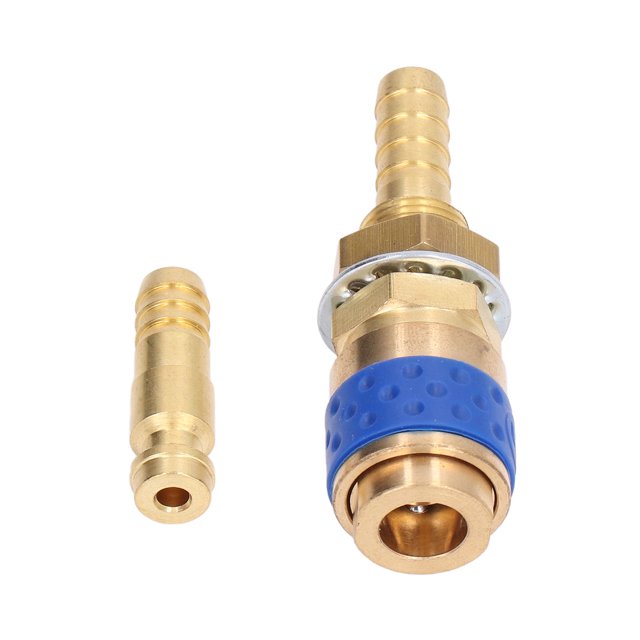 Quick Coupling Kit, Brass,MIG TIG Torch Adapter Torch Hose Adapter and Rubber Torch Tube Adapter Easy to Install High Hardness for MIG TIG Welding Red