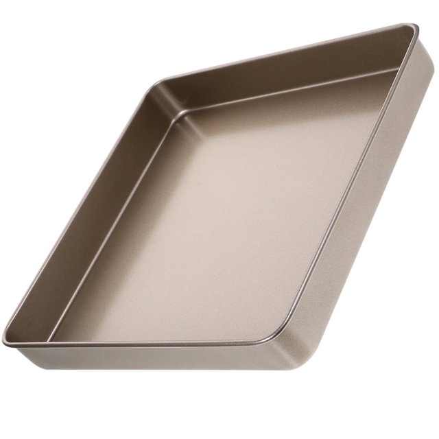 Bandejas para hornear antiadherentes, moldes para hornear, moldes para hornear de acero al carbono antiadherentes, moldes cuadrados para pasteles y galletas de 11 pulgadas para horno.