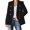 Black, variant on Vedolay Blazer Jackets for Women Women's Lapel Neck Long Sleeve Blazer Button Front Fashion Jacket,Green M