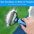 thumbnail image 5 of Dog Brush Cat Brush, Professional Dog Detangling Comb and Long Hair Dog Brush, Grooming Rake, 5 of 5