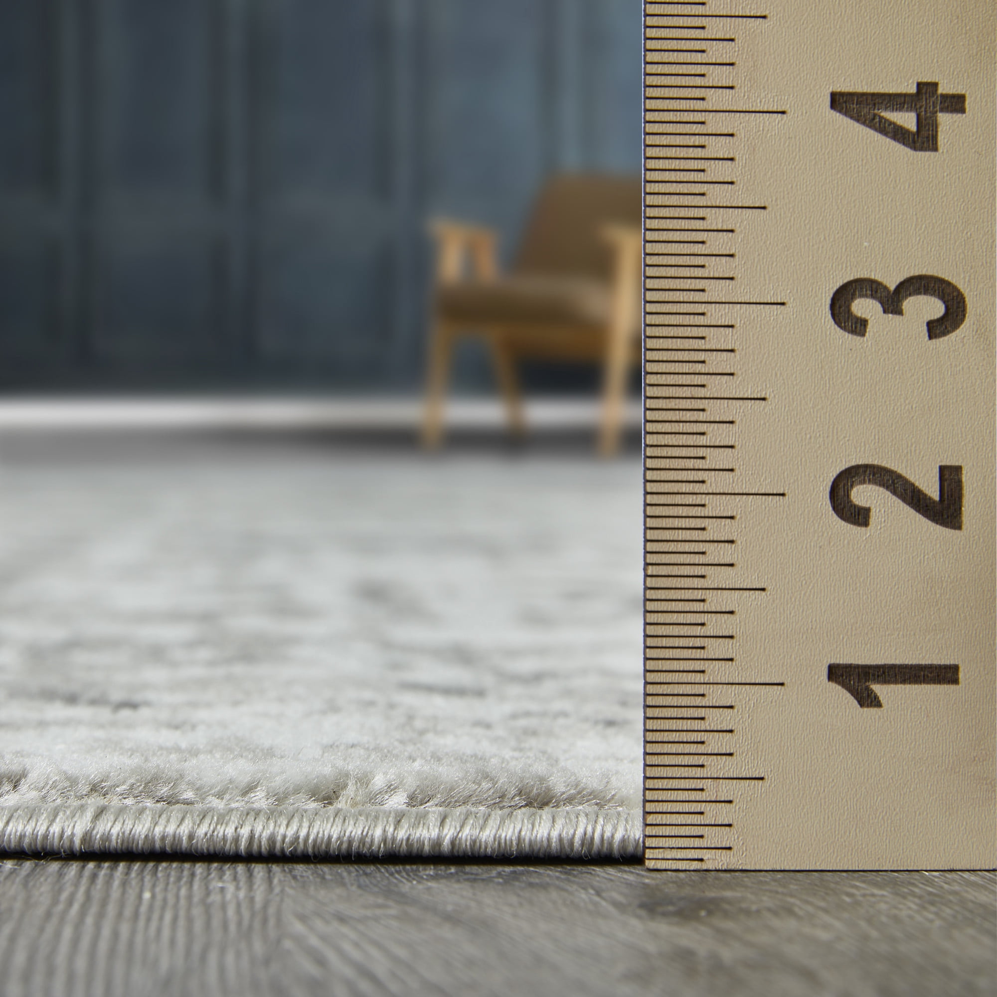 Loomaknoti Rhane Allory 4' x 6' Gray Oriental Indoor Polypropylene Area Rug