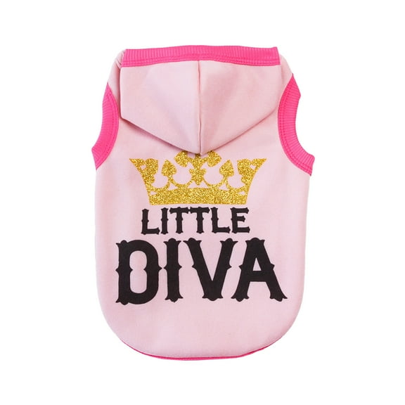 yuehao pet supplies dog clothes autumn and winter lightweight sleeveless hooded sweater pet clothing pink