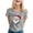 A215 Grey, variant on Yuncity Christmas Graphic Tshirts For Women Santa Claus Print Clothes Summer Fall Short Sleeve Crew Neck Loose Fit T-Shirts Stylish Soft Casual Outdoor Holiday Tops Size L Black