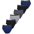 thumbnail image 2 of Sand Storm Men's Briefs - 6-Pack Essential Cotton Assorted Colors Medium, 2 of 7