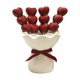 thumbnail image 1 of Tenedor de fruta con soporte, tenedores de ensalada, tarro de cerámica para guardar utensilios, tenedores de postre creativos Tarro de crema, 1 of 9