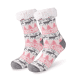 thumbnail image 5 of Regalo de Navidad 2023, relleno personalizado de calcetines de Navidad para adultos, calcetines de algodón de otoño para mujeres, tobillo alto, dos pares de rojo ciervo de Navidad, 5 of 5