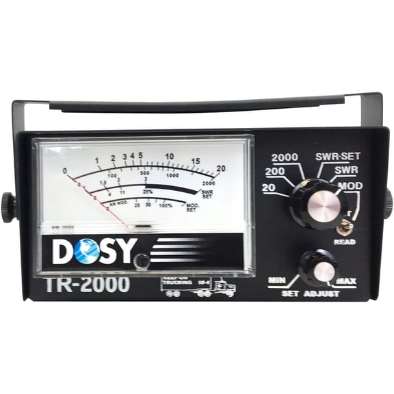 Dosy TR2000 Remote Mount 2,000 Watt SWR/Mod/Watt Meter