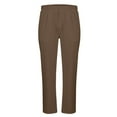 thumbnail image 4 of Htigea Mens Golf Dress Pants with Pockets Stretch Slim Fit Lightweight Quick Dry Chino Trousers for Work Casual Travel Brown,XXL, 4 of 6