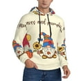 thumbnail image 2 of Fotbe Men's Hoodie with Autumn Gnomes1 Pattern - Kangaroo Pocket Pullover Hooded Sweatshirt, Perfect for Daily Wear, Travel, and Home-4X-Large, 2 of 7