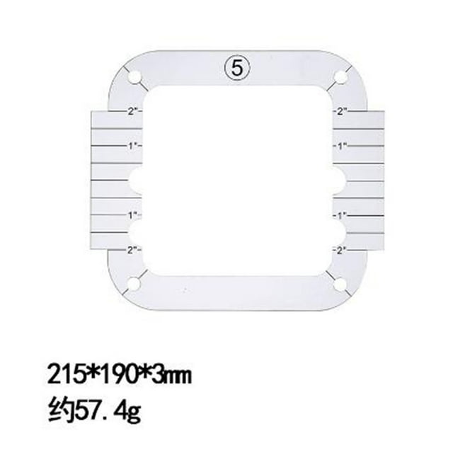 Sewing Kit for Sewing Machine Acrylic Diy Sewing Patchwork Ruler Special-Shaped Hollow Sewing Kit Patchwork Template