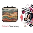 thumbnail image 6 of FORMRS Travel Makeup Bag Large Capacity Train Case Cosmetic Organizer with Adjustable Dividers, Abstract Wavy Landscape, 6 of 8