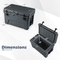 thumbnail image 3 of Costway 45 Quart Portable Hard Cooler, Insulated Ice Chest Keeps Cool for up to 6 Days Gray, 3 of 11