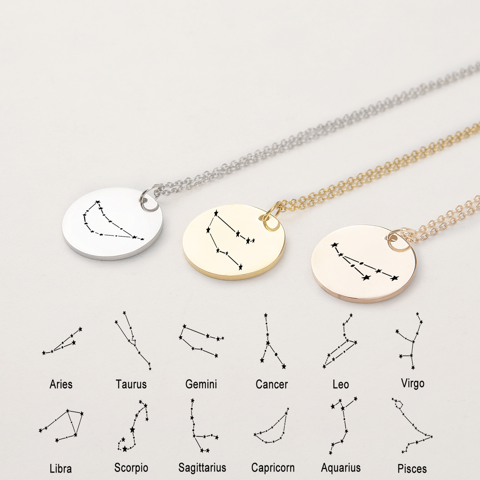 Zodiac Symbol Necklace Horoscopeaz