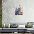 thumbnail image 6 of Colorful Ocean Fish Decor Wall Art Tropical Fish Pictures Watercolor Coral Canvas Painting Framed Artwork for Bathroom Living Room Bedroom 12"x16", 6 of 6