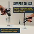thumbnail image 5 of POWERTEC 2PK Labor Saving Arm Jack - 220 lbs Heavy Duty Furniture Lifters , 10" Adjustable Height, for Cabinets, Doors, Appliances, Installation & Home Improvement (71912N), 5 of 8