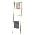 thumbnail image 3 of Fionafurn 59in(H) Blanket Ladder, Modern Wood Rack Farmhouse Ladder Shelf for Blankets,4-Tier Natural, 3 of 8
