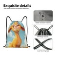 thumbnail image 4 of Disketp Happy Goat In Meadow Drawstring Backpack Drawstring Gym Bags Draw String Bags for Sports, Gym, Travel, Swimming, Beach-Small, 4 of 6