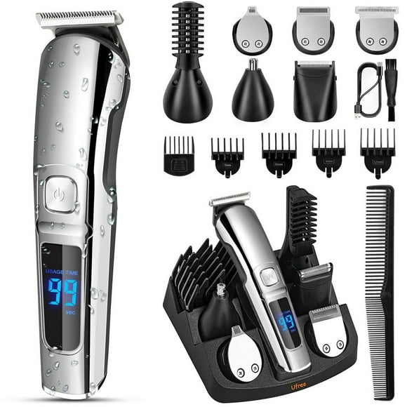 HLONK Beard Trimmer for Men Waterproof Electric Razor for Nose Body Face and Mustache Cordless Hair Clippers Shavers for Men Grooming Kit Gifts for Men Husband Father
