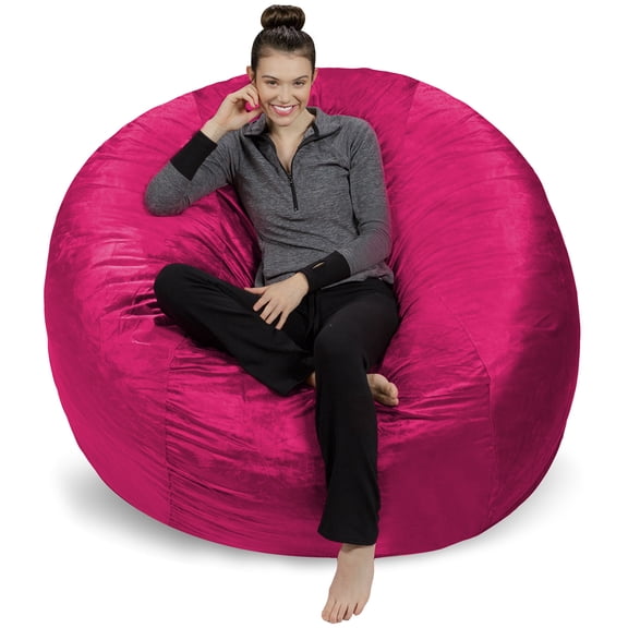 Sofa Sack Giant Microsuede Bean Bag Chair, Kids, Adults, 6ft, Magenta