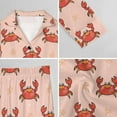 thumbnail image 6 of Top-kevin Womens Pajamas Set Cute Capybara Flowers Soft Long Sleeve Sleepwear Button Down Sets, 6 of 12