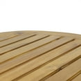thumbnail image 6 of GDF Studio Dean Outdoor Acacia Wood Circular Coffee Table, Teak, 6 of 8