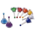 thumbnail image 1 of 8 Note Diatonic Metal Bell Colorful Handbell Hand Percussion Bells Kit Musical Toy for Kids Children for Musical Learning Teaching, 1 of 7