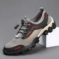 thumbnail image 3 of Lightweight Breathable Mesh Non-Slip Hiking Sports Shoes for Men, 3 of 6