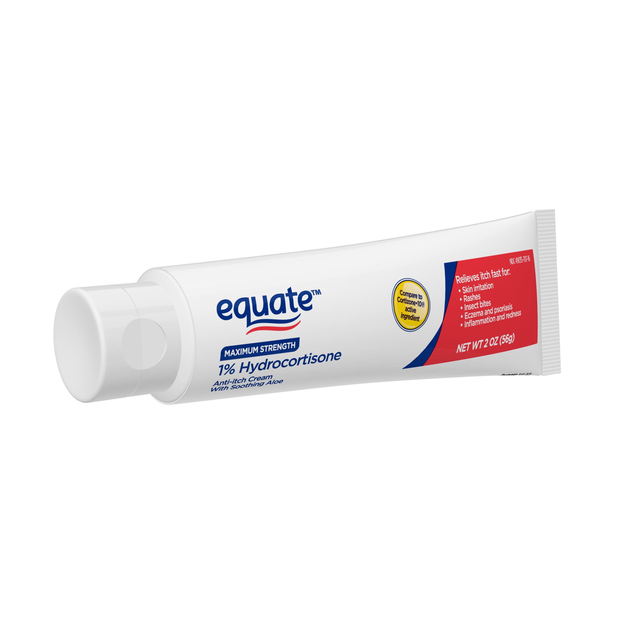 Equate Maximum Strength Anti-Itch Hydrocortisone Cream, 2 Oz, 2 Ct - image 5 of 7