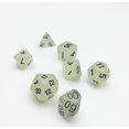 thumbnail image 2 of Polyhedron DND Dice Set Pearls For Dungeons & Dragons D&D Pathfinder RPG Magic The Gathering Dice (Night Glowing), 2 of 3