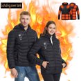 thumbnail image 2 of Womens Coats USB Intelligent Constant Temperature Heated Windproof Plus Size Coat For Men And Women Winter 21 Heated Jacket Coat Gaoy Matte Top Coat Coats For Women, 2 of 9