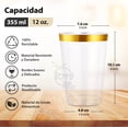 thumbnail image 2 of 100 Vasos Elegantes Desechables De Plástico 12 Oz De Fiesta Berry Hip CUPDO12, 2 of 5