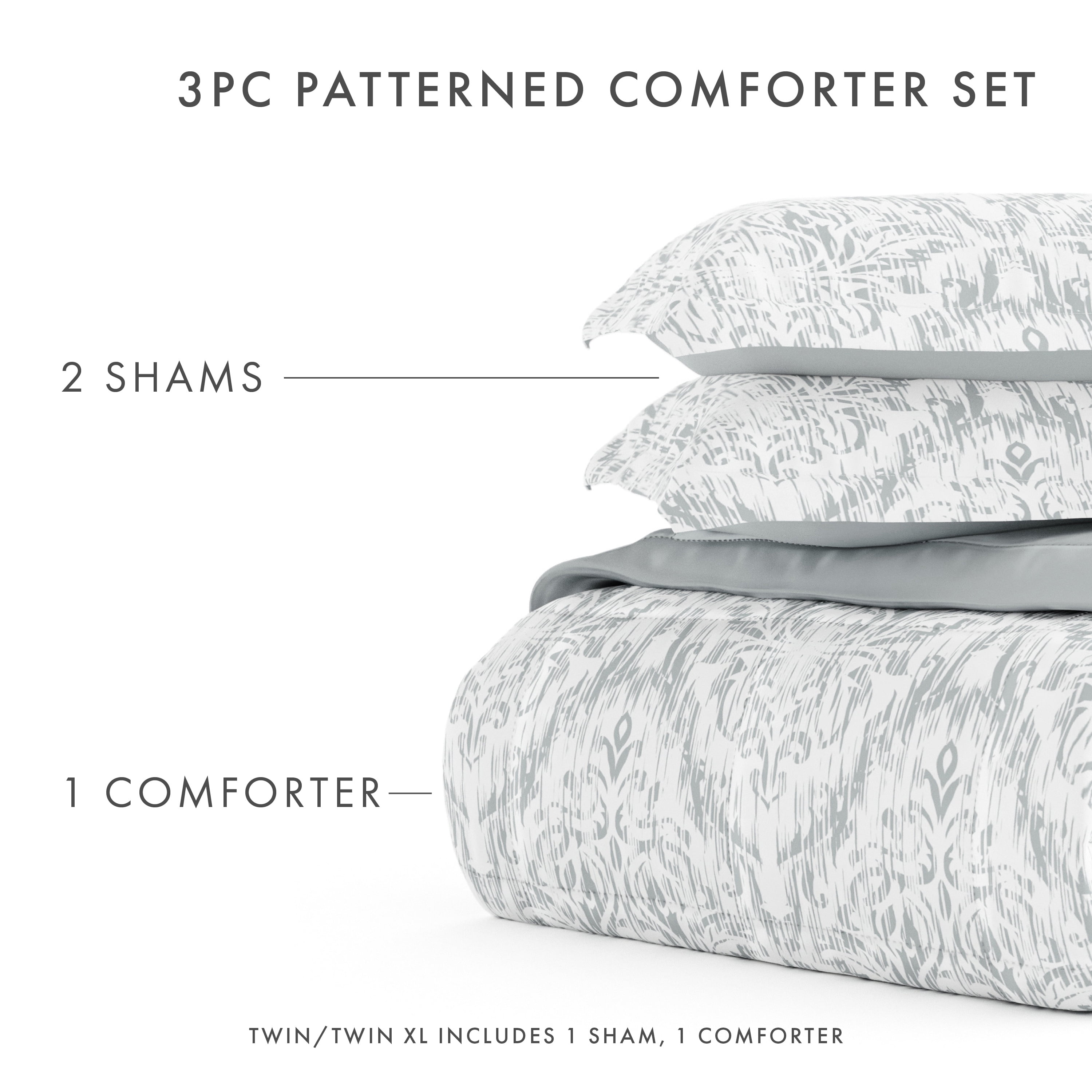 Noble Linens 2-Piece Noble Linens Light Blue English CountrysidePrint Comforter Set, Twin/TwinXL