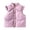 Purple, variant on Xdegoge Kids Girls Ruffle Shoulder Puffer Vest Snap Button Stand Collar Sleeveless Jacket Cute Winter Warm Outerwear for Toddler Fall Windproof Padded Coat