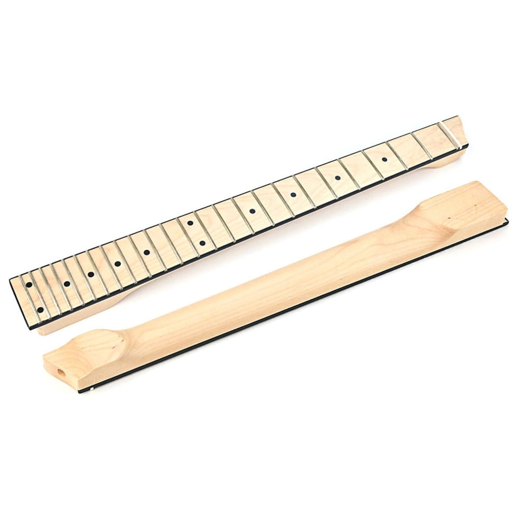Yokua 25 Fret Guitar Bridge Neck Headless Maple Wood Electric Instrument Guitar Neck