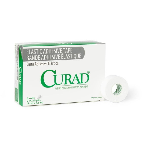 Curad Medline NON260402 Ruban, Élastique, Adhésif, Bandage, 2 Pouces x 5 yd., Lf (Lot de 72)