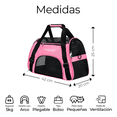 thumbnail image 2 of Mochila Transportadora Bolsa Mascota Perro Gato Viaje Chica Xtellar Color Rosa, 2 of 4