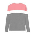 thumbnail image 5 of NAISIBABY Boys Shirt with Long Sleeve, Crewneck Color Block Pullover Kids Cotton Causal Spring Tees Pink 7T, 5 of 8