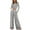 GY1_001, variant on HJYCHN Women's Long Sleeve Crop Top and Wide Leg Pants Two Piece Outfit Matching Casual Tracksuit Set for Comfortable Relaxation and Stylish Everyday Wear Blue XXXL