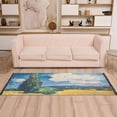 thumbnail image 6 of Bed Long Carpet Bed Rug 72x23.5In Indoor Non-Slip Durable Carpet Floor Mat Runner Rug Bedroom Hallway Carpet Machine Washable Beautiful Wheat Field, 6 of 8
