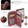 thumbnail image 4 of Compatible con la funda Billetera Samsung Galaxy A53 con Soporte para Tarjeta,Soporte Magnético con Cremallera, Correa de Cordón para Folio, Billetera con tapa para Galaxy A53 5G 6.5 Pulgadas, 4 of 6