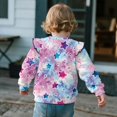 thumbnail image 4 of DISNIMO Tie Dye Star Printed Girl Sweatshirt Long Sleeve Pullover Tops Crewneck T-Shirts Lightweight Sweater Tops 2-3 Years, 4 of 7