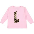 thumbnail image 3 of Inktastic Leopard Print Letter L Boys or Girls Long Sleeve Toddler T-Shirt, 3 of 5